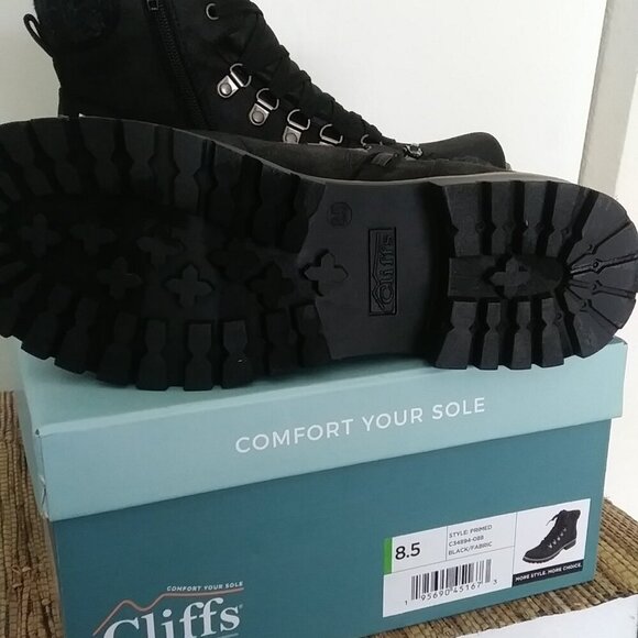 🏞️ White Mountain Cliffs Women's Boots 8.5 NIB Trail-Inspired Lace + Zip - Picture 7 of 11